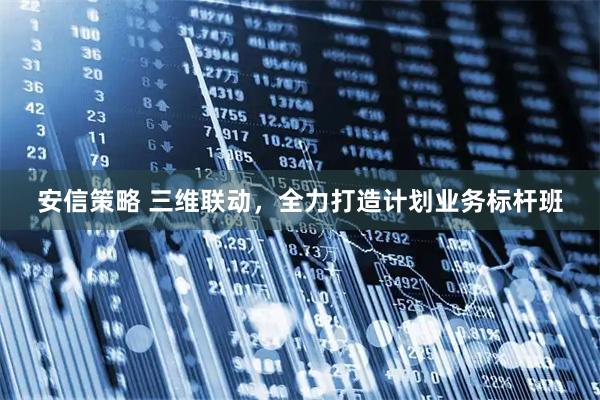 安信策略 三维联动，全力打造计划业务标杆班
